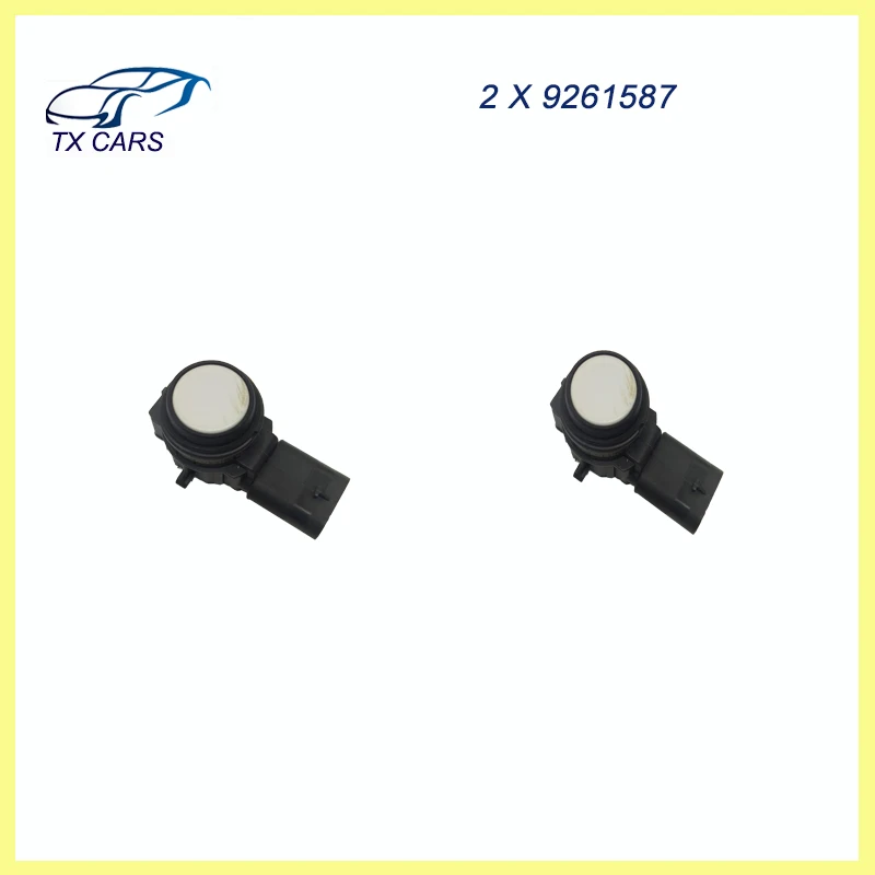 2 X 9261587 White Bumper Parking PDC Ultrasonic Sensor For BMW 1 2 3 4 Series