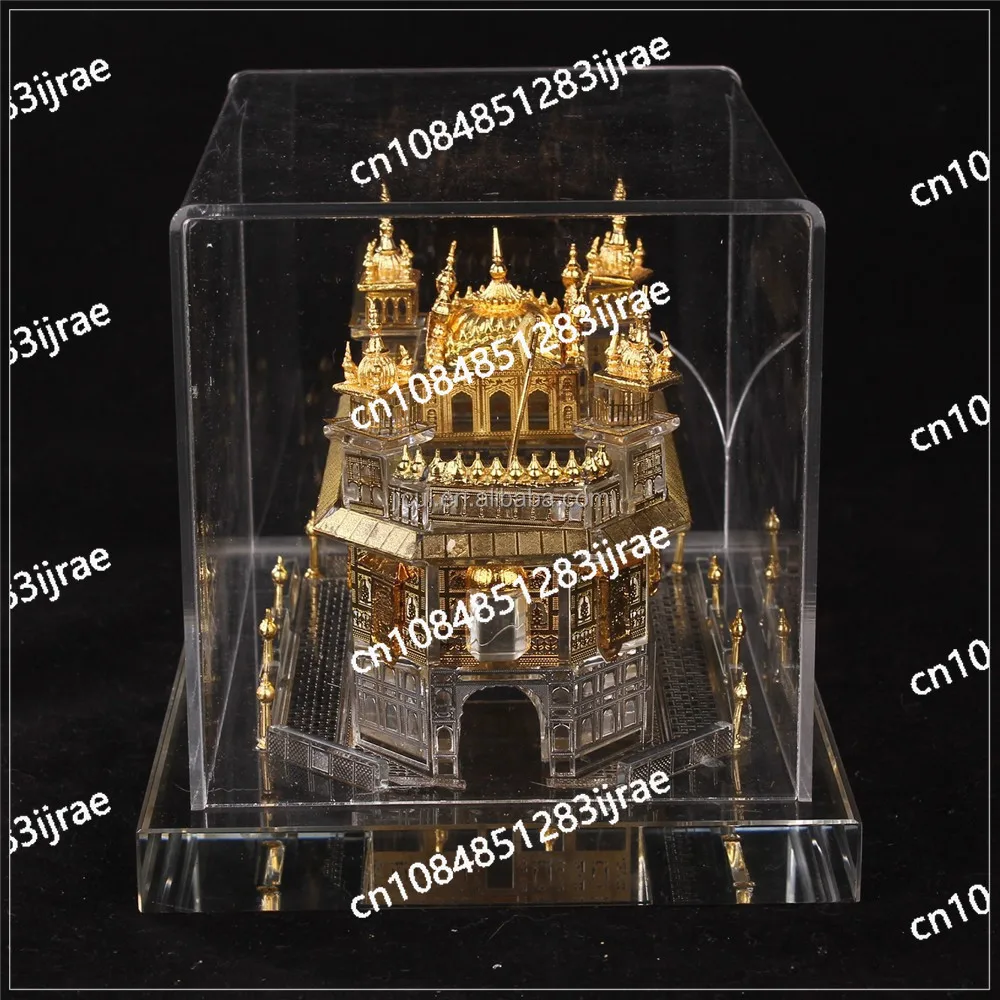 India Golden Temple Sikh Sikhism Model Temple Religious Gifts Crystal Decoration Crystal Model for Business