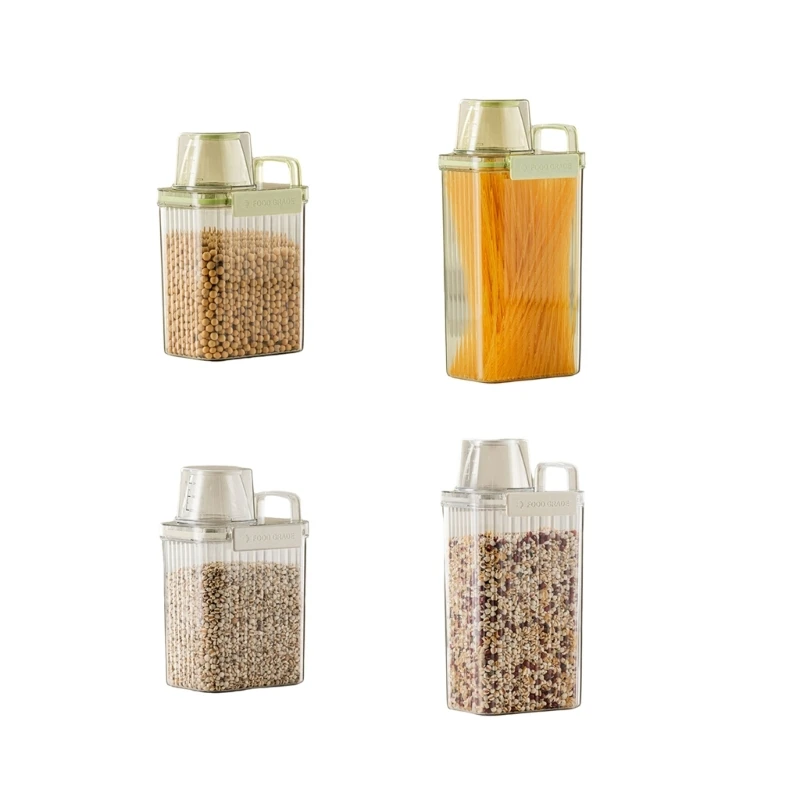 

Practical Storage Box with Lid Convenient Grains Rice Bucket Household Organization Large Capacity Container X3UC