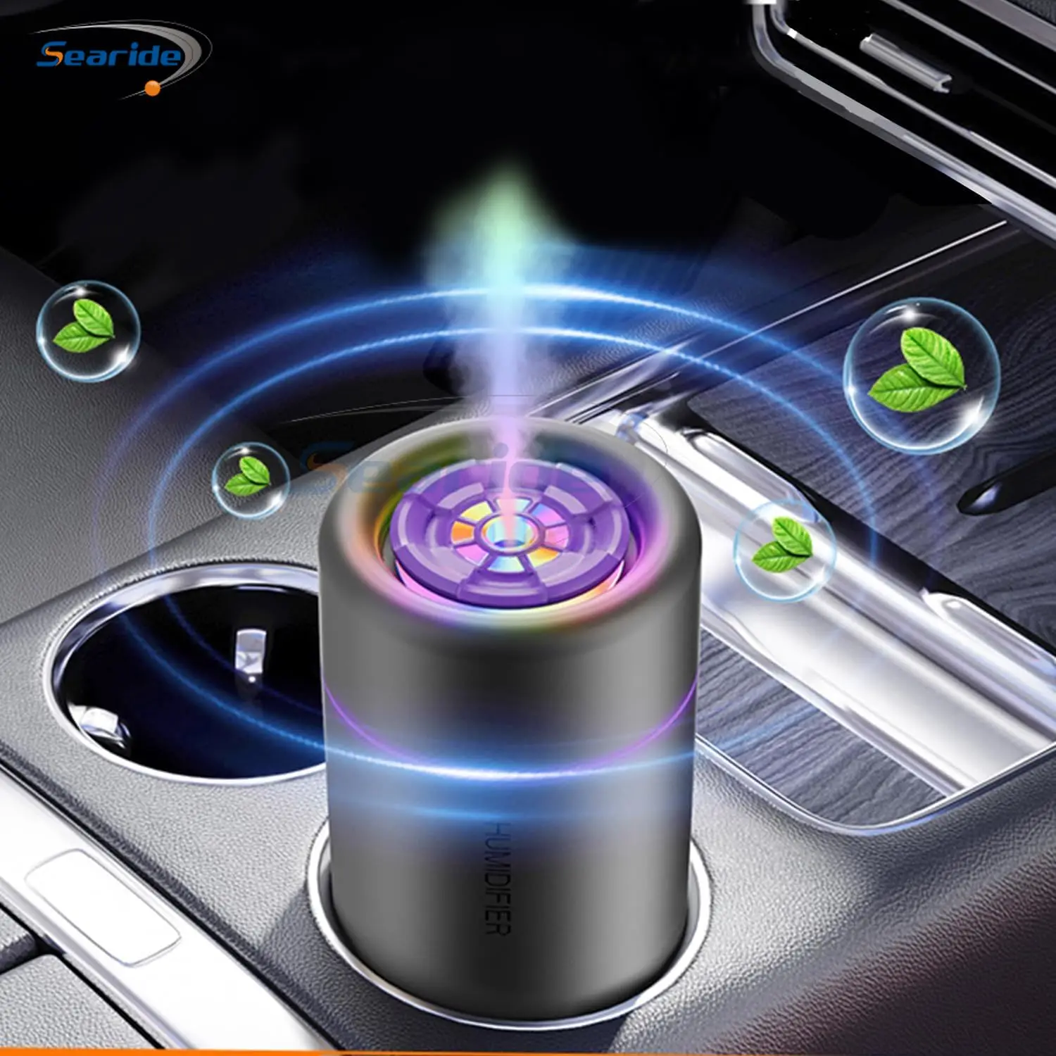 مرطب هواء صغير USB الكهربائية زيت عطري الناشر تنقية الروائح ضباب صانع أضواء ملونة لغرفة نوم السيارة المنزلية