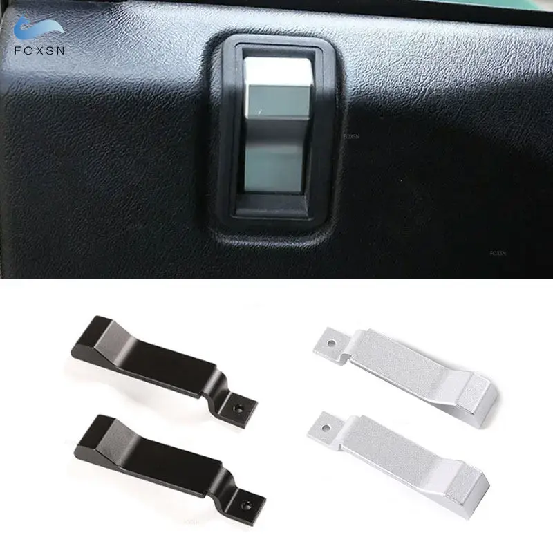 

Накладки на ручки дверей из алюминиевого сплава для Land Rover Defender 90 110 130 2004-2018, 2 двери, 2 шт., черные/матовое серебро