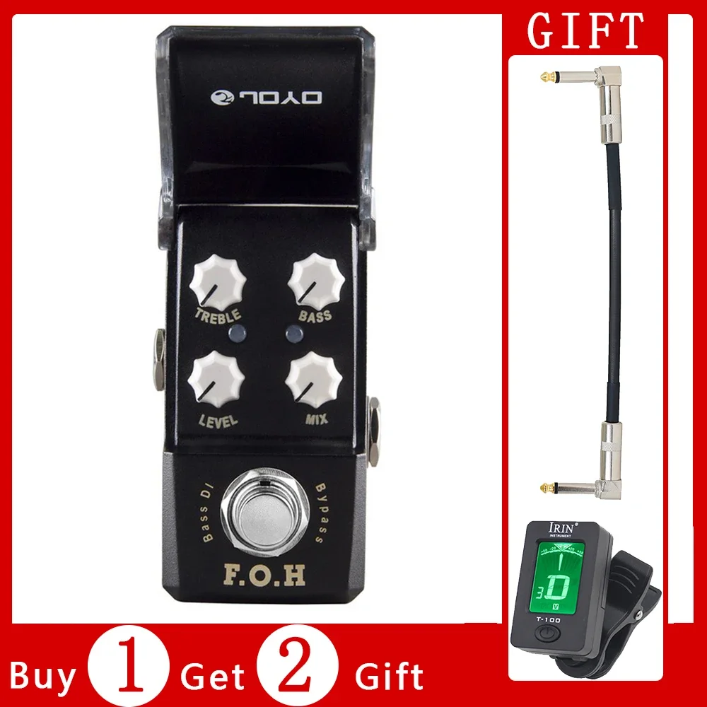 JOYO JF-331 F.O.H DI Box Effects Guitar Portable Mini Pedal TREBLE BASS Signal Electric Mini Stompbox Guitar Parts & Accessories