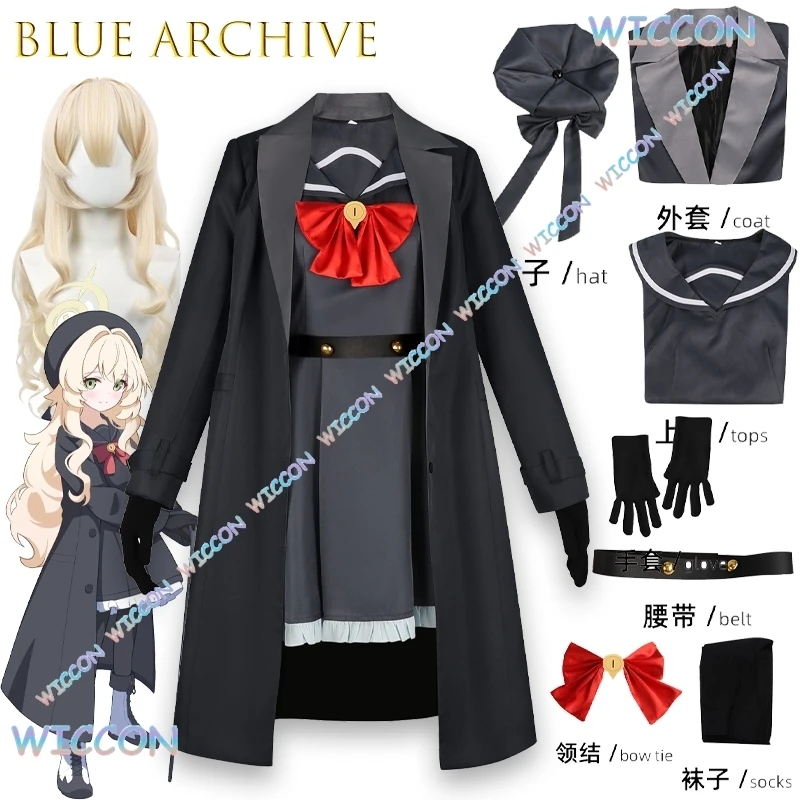 

[w этой] Blue Archive Smiling Professor Косплей Костюм Полный Nekomata Nya Professor Игровой Персонаж Хэллоуин Униформа Экипировка Длинный