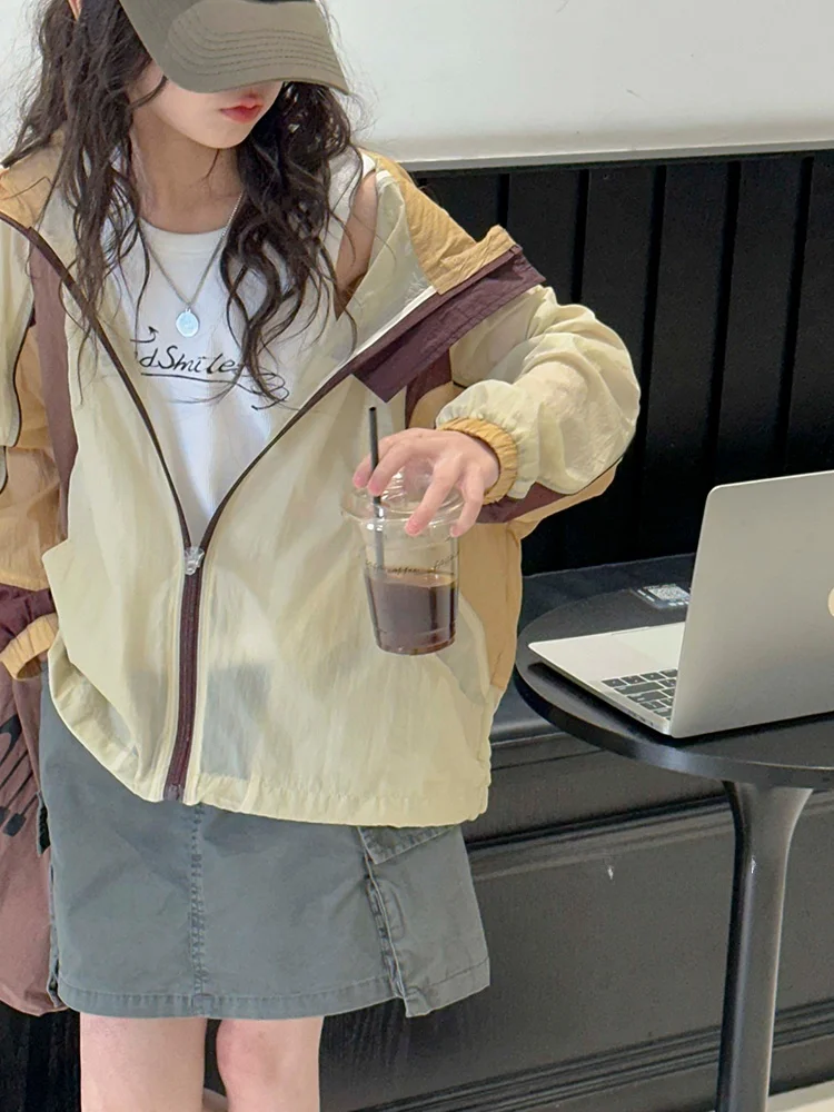 girls'-uv-protection-outerwear-windproof-skin-clothes-summer-new-sle-children's-outdoor-clothing-polyester-fiber-aiza-basic