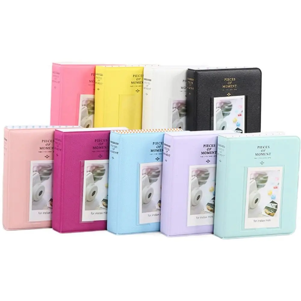 64Pockets Photo Album Instant Camera 3inch Pictures Storage Case Stamps Tickets Cards Organizer for Fujifilm Instax Mini 12/11/9