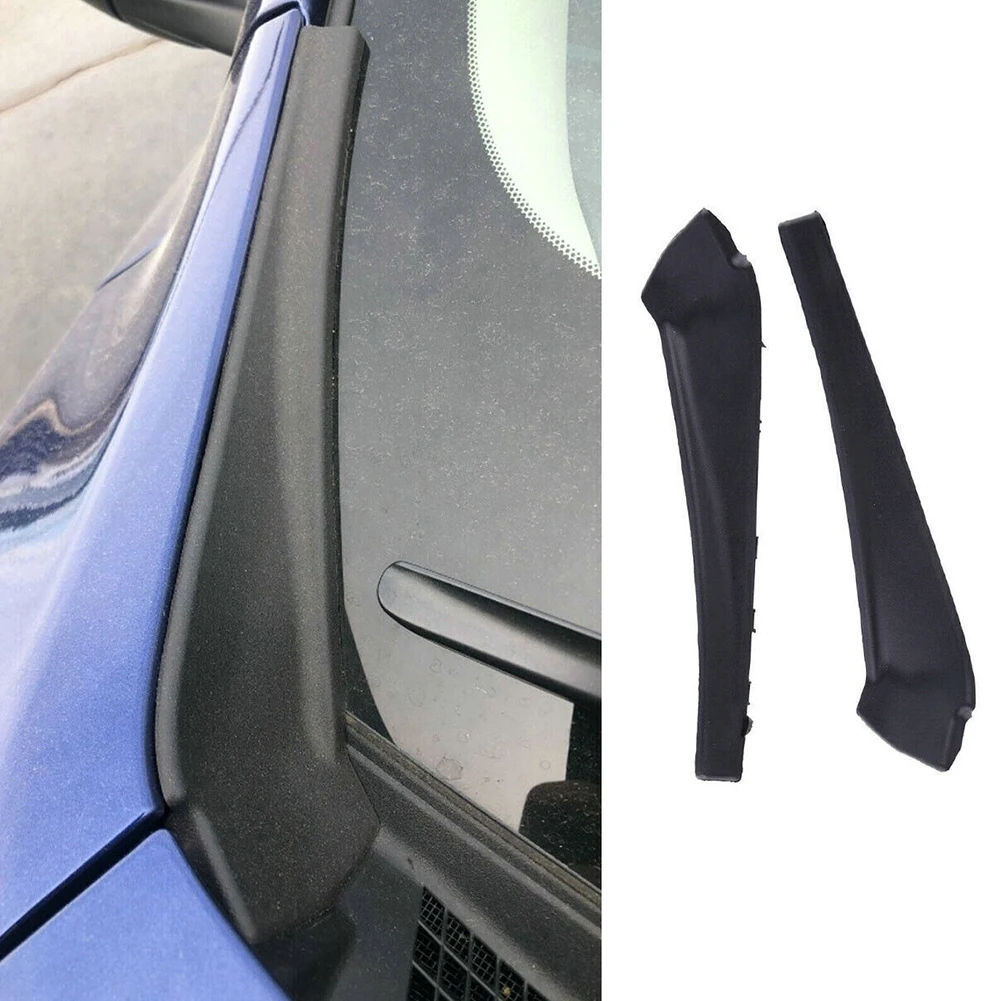 

2Pcs Car Front Fender Cocer 25*6.4cm Front Wiper Side Cowl Extension Cover Trim Black For Nissan For Rogue 2014-2020 66895-4BA1A