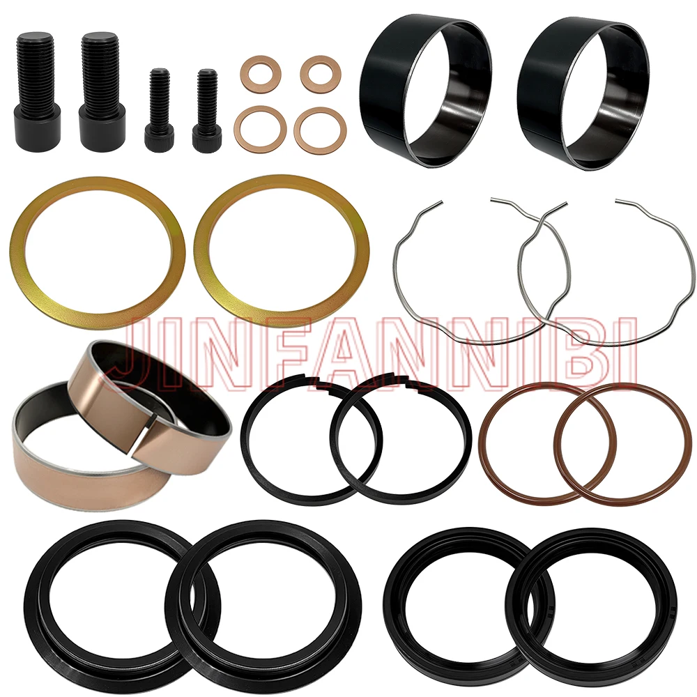 

49mm Front Fork Leg Boots Rebuild Kit For Harley Dyna FLD Street Bob FXD 2006-2017