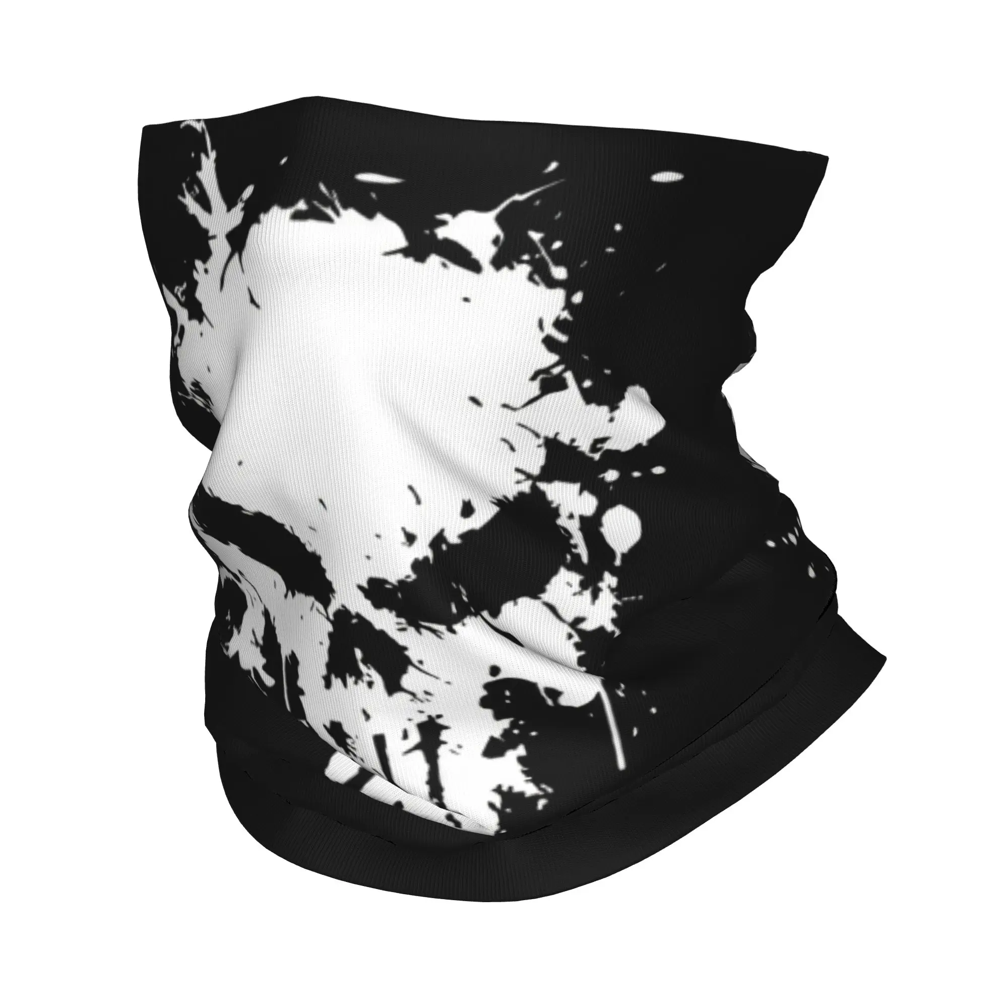 Punishers Skull Bandana Halstuch, bedruckter Horror-Wickelschal, warmer Fahrradschal, Angeln, für Männer, Frauen, Erwachsene, winddicht