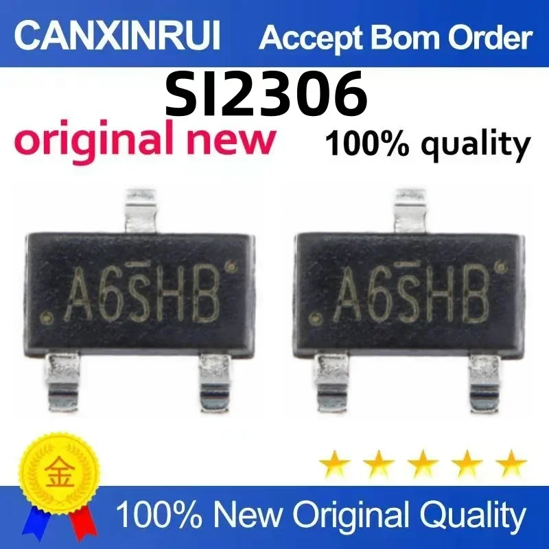 (5-100 pieces)New stock SI2306DS-T1-E3 silk screen A6SHB A6 SB