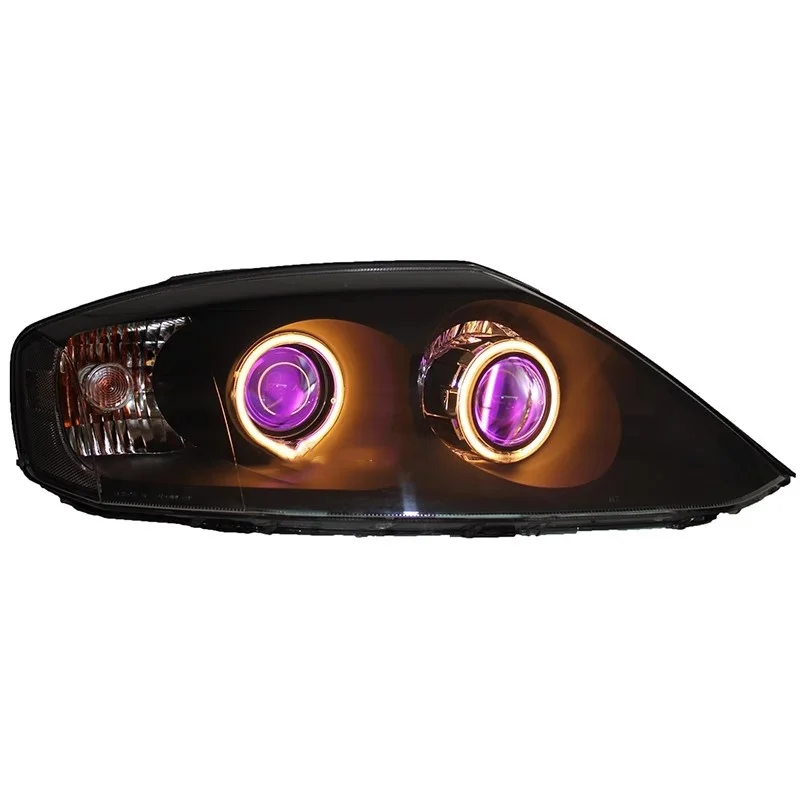 مجموعة مصابيح أمامية LED بعدسة مزدوجة لسيارة Hyundai Rohens Coupe 05-12 مصباح الجري النهاري وإكسسوارات السيارات