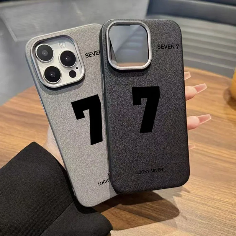 

Lucky Number 7 Lichee Pattern Phone Case for Xiaomi Redmi Note 13 14 4G 11 12 13 14 Pro Plus 12S Redmi 14C 13 12 13C 5G Cover