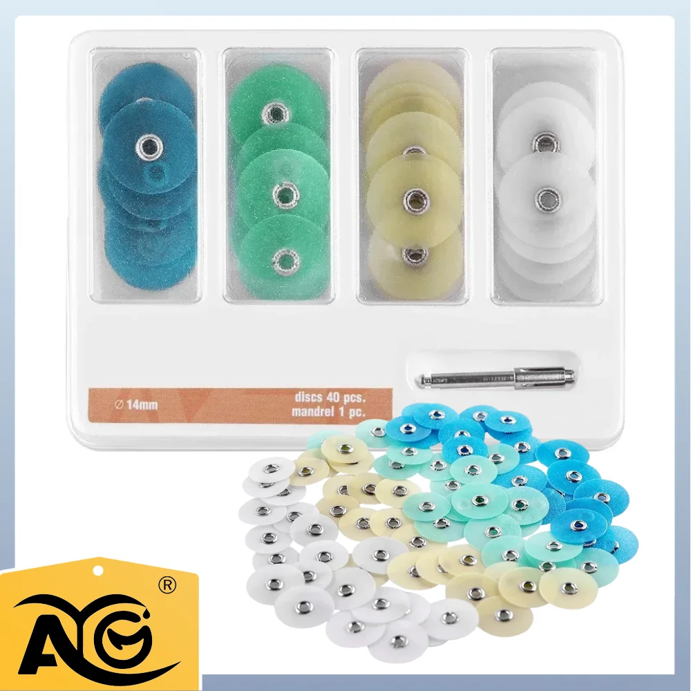 

AG Dental Composite Polishing Disc Gross Reduction Contouring Mandrel Stripes for Ceramics and Glass Ionomer Restorations