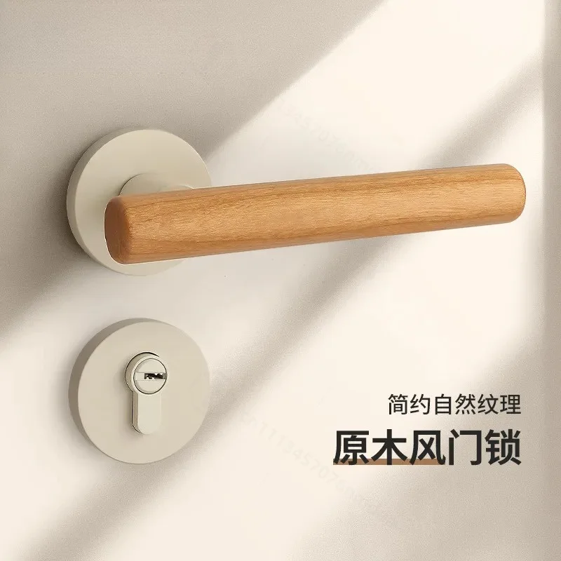 cream-white-indoor-silent-magnetic-door-lock-middle-ancient-style-household-split-room-door-handle-for-bedroom
