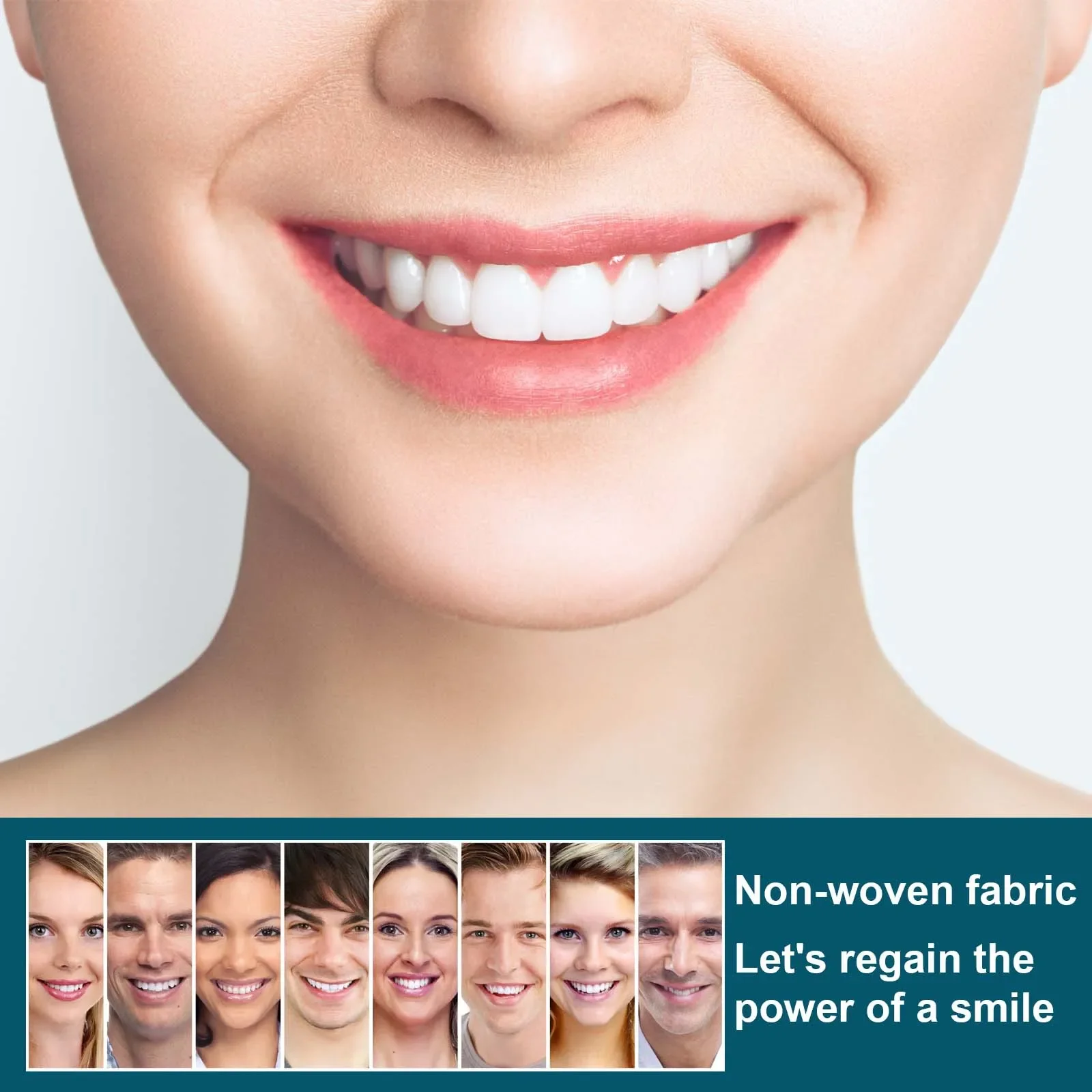 Teeth Veneers Snap on Cover Gaps Broken Stained Whitening Orthodontics Oral Hygiene Smile Repair Temporary Fake Tooth Prostheses