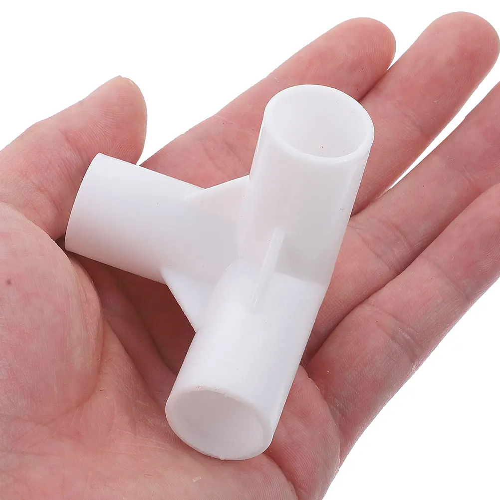 

30Pcs Canopy Tent Pipe Fittings Lightweight PP Material 3 Way Connectors Tent Frame Accessories Canopy Parts Replacement