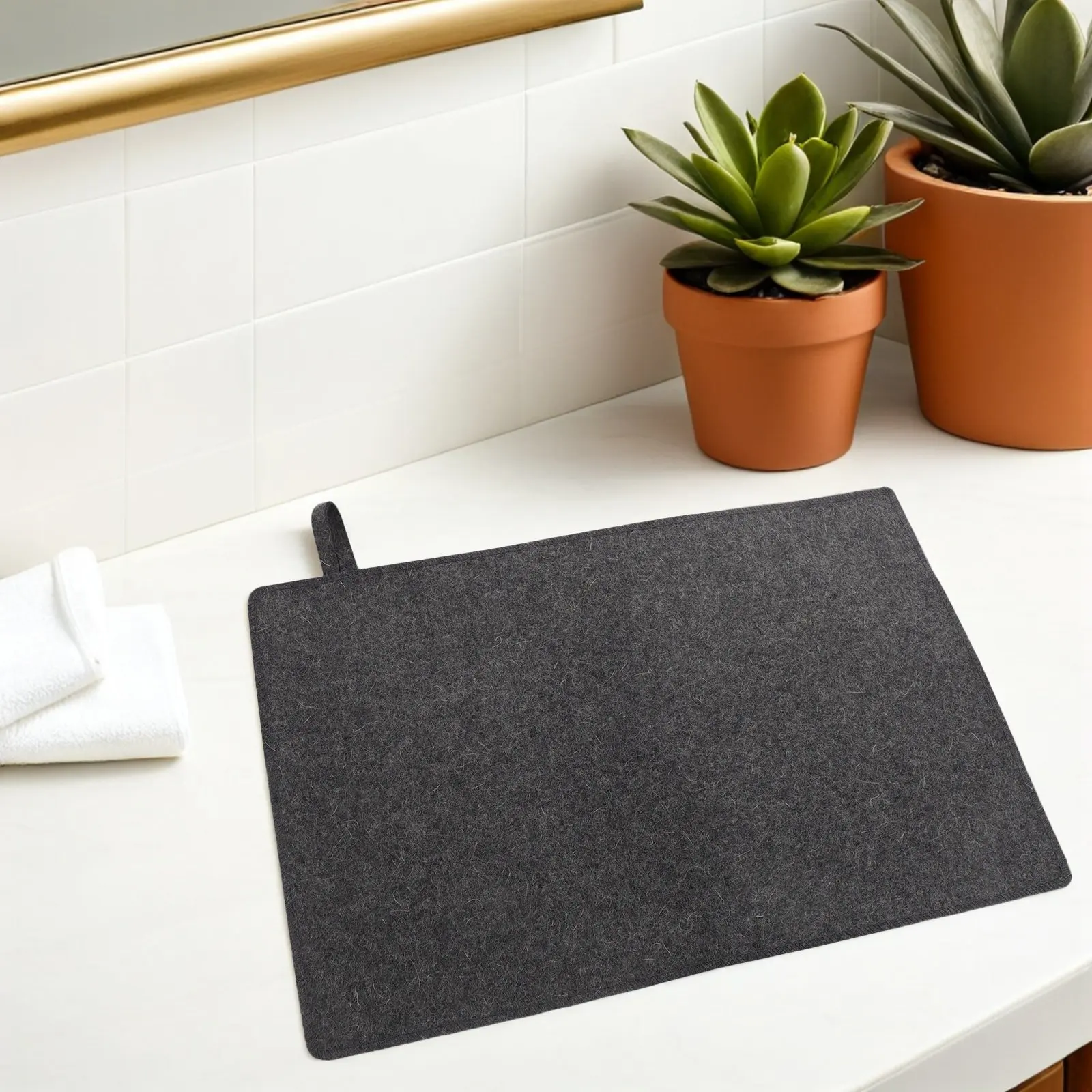 Felt Sauna Seat Cushion 2 Pack Nonslip Waterproof Heat Insulated Bench Mat Portable Bath Pad