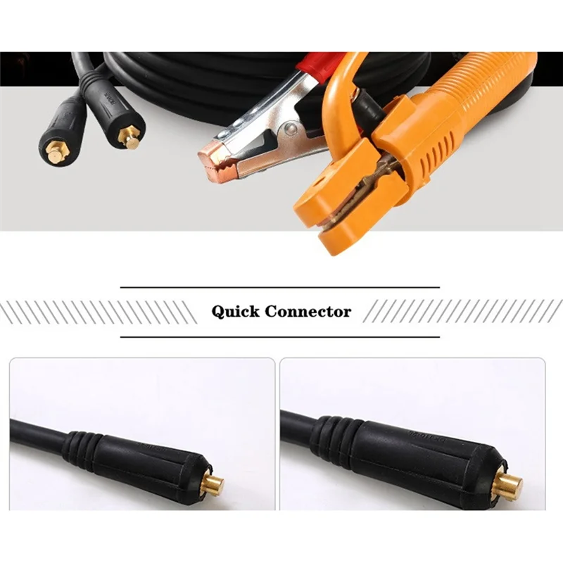 

ABKU-300A Groud Welding Earth Clamp Clip Set For Mig Tig ARC Welding Machine Electrode Holder Cable + Earth Clamp Cable