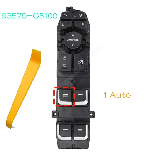 Imagen 2 del producto 93570-C5100 93571-C5010 para Kia Sorento SUV 2016 - 2020 interruptor de Control de ventana eléctrica delantera izquierda 93571-C5200 93571-C5310