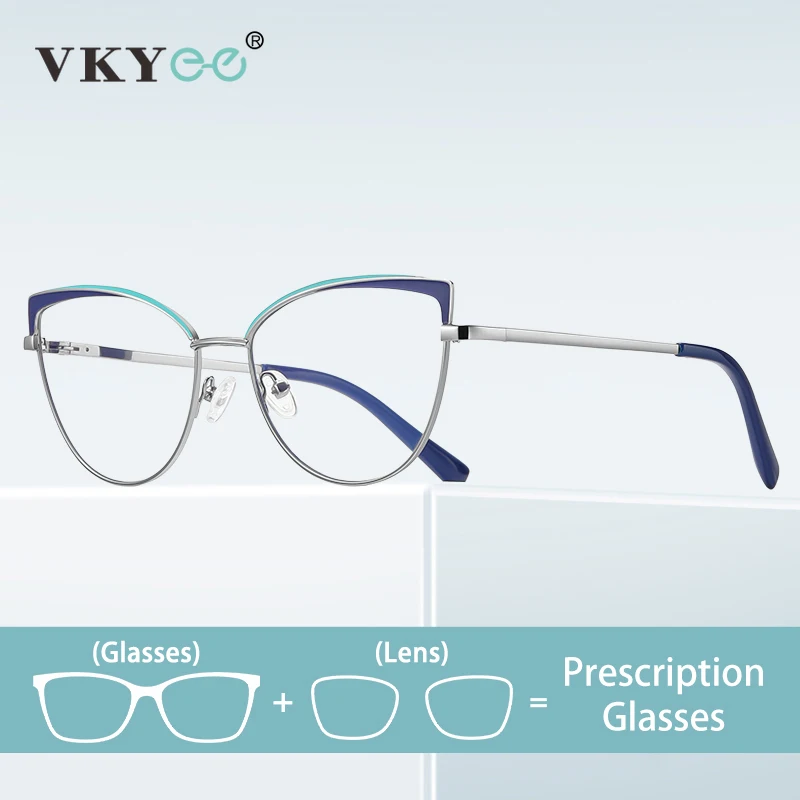 

VICKY New Personalized Cat-eye Large-frame Progressive Anti-blue Light Photochromic Glasses Can Be Customized Prescriptions