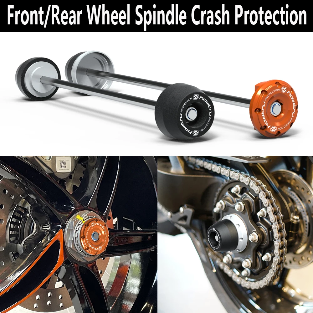 FOR KTM 1290 Super DuKe R/RR/GT/R Evo 2013-2023 Front Rear wheel Spindle Crash Protection