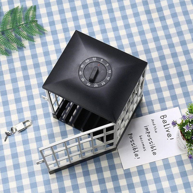 Cell Phone Jail With Timer Creative Cell Prison Lock For Party Home Table Office Cell Phone Cage Prison Cell Phone Storage Box