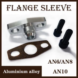 Car modification parts AN aluminum alloy GT28GT30 turbocharger flange, turbocharger oil inlet repair flange sleeve