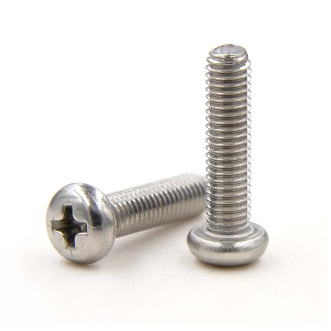 10/100pcs M1.0 M1.2 M1.4 M1.6 M2 M2.5 M3 M3.5 M4 M5 M6 SUS304 Phillips Pan Round Head Cross Recessed Pan Head Machine Screw