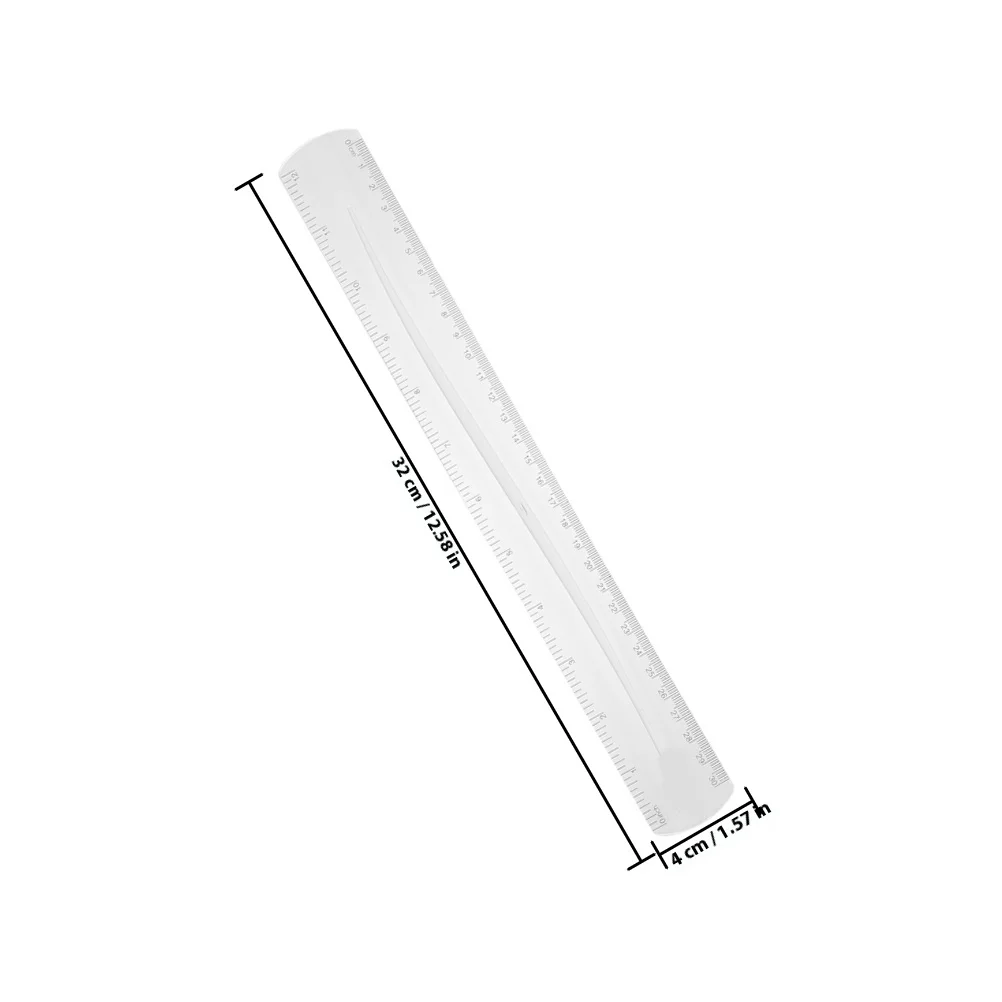 3 قطع مساطر متغيرة الألوان أدوات قياس PVC مرنة للفنانين المصممين المعماريين لوازم القياس الإبداعية