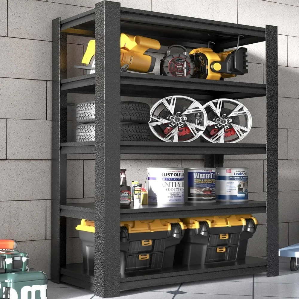 Storage Shelves,72*35.4*15.7“Garage Shelving Adjustable Shelves 5 Tier Metal Shelving 2000bls Heavy Duty Shelving