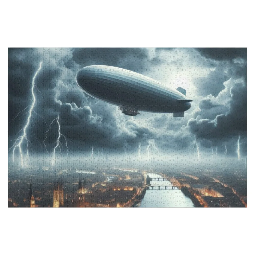 

Пазл с изображением дирижабля LZ 129 Hindenburg, персонализированный подарок с фотографией, индивидуальная игрушка-пазл