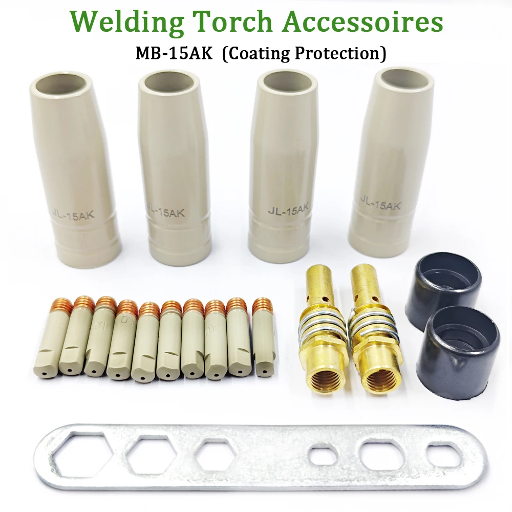 15AK Mig Nieuwe Coating Bescherming Mondstuk non-stick Lassen Slakken Europese Airless Gas Bescherming Gun Machine Beschermhoes