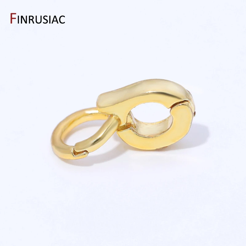 14K مطلية بالذهب النحاس محسن قلادة الكفالة موصل لصنع المجوهرات ، الكفالة للمجوهرات ، DIY بها بنفسك قلادة سوار صنع الإمدادات