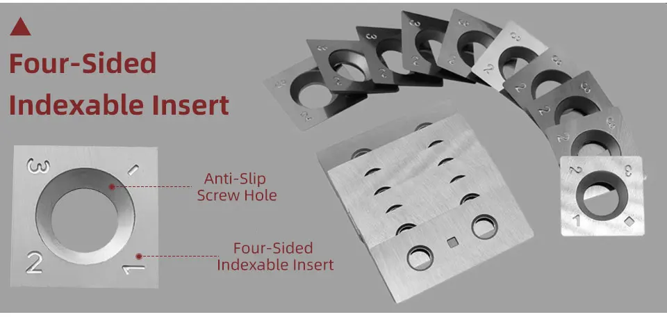 BB Wood Lath Insert Hartmetall-Wendeschneidklinge Holzbearbeitungswerkzeug mit hoher Härte – Detail 8