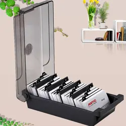 ABS Durable And Organized Business Card Holder For Office Organization Professional Card Case Holder