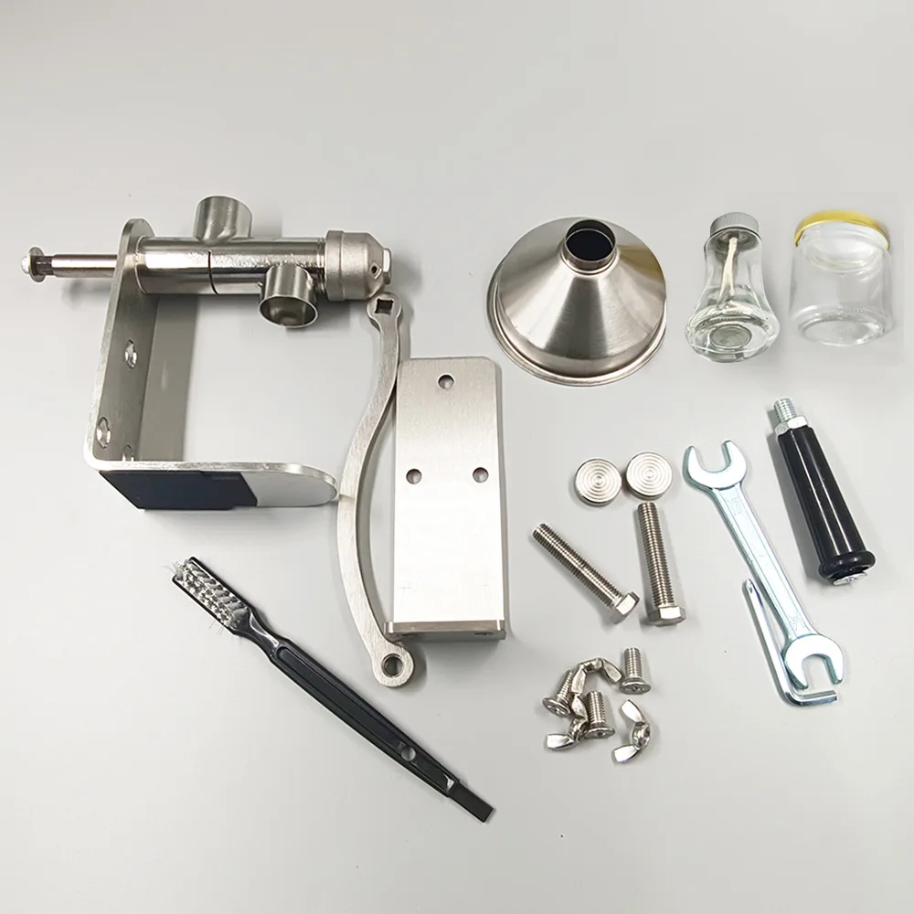 ماكينة ضغط الزيت اليدوية المصنوعة من الفولاذ المقاوم للصدأ، ماكينة صنع الفول السوداني المنزلية الصغيرة