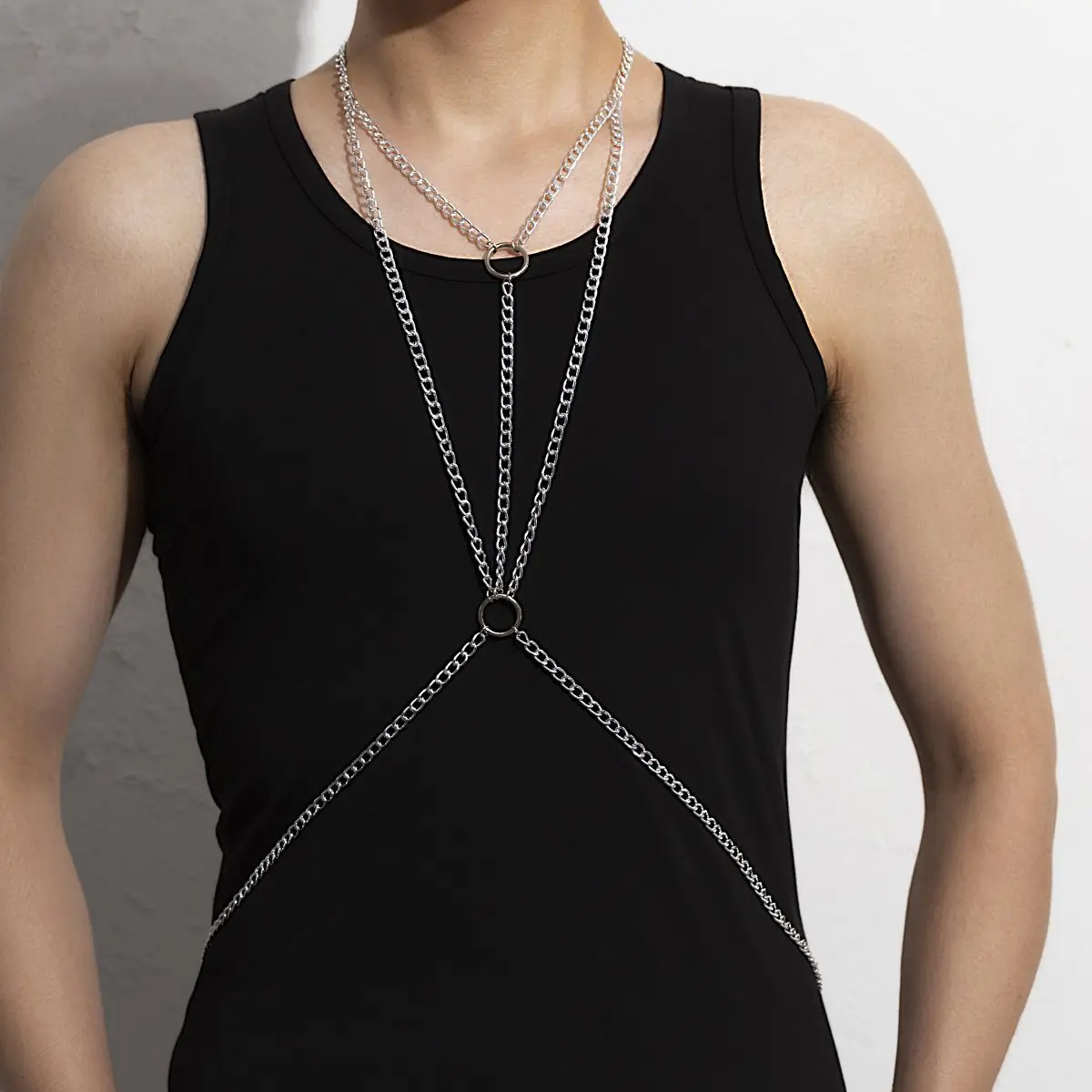 Transparent Underwear Stomach Jewelry Chain Bondage Stainless Steel Jewelry Sexy for Man Night Ensemble Sexy De Lingerie Bdsm