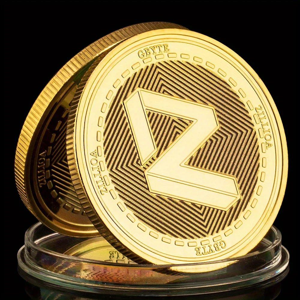 Byteball Cryptocurrency Coin Verge Physical Crypto Coins Golden Plated Souvenirs and Gifts Non-currency Commemorative Coin