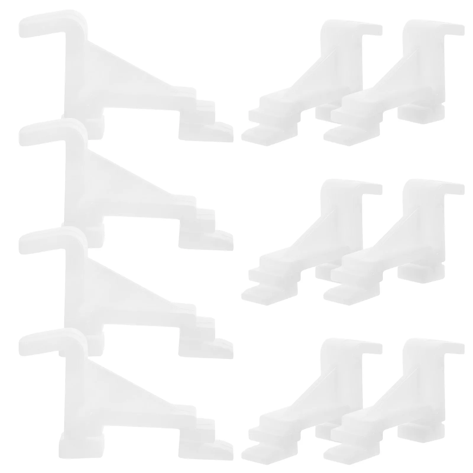 

10 Plastic Shelf Clips Refrigerator Freezer Support Hook Buckle Organizing Commercial Metal Shelving Parts Hardware