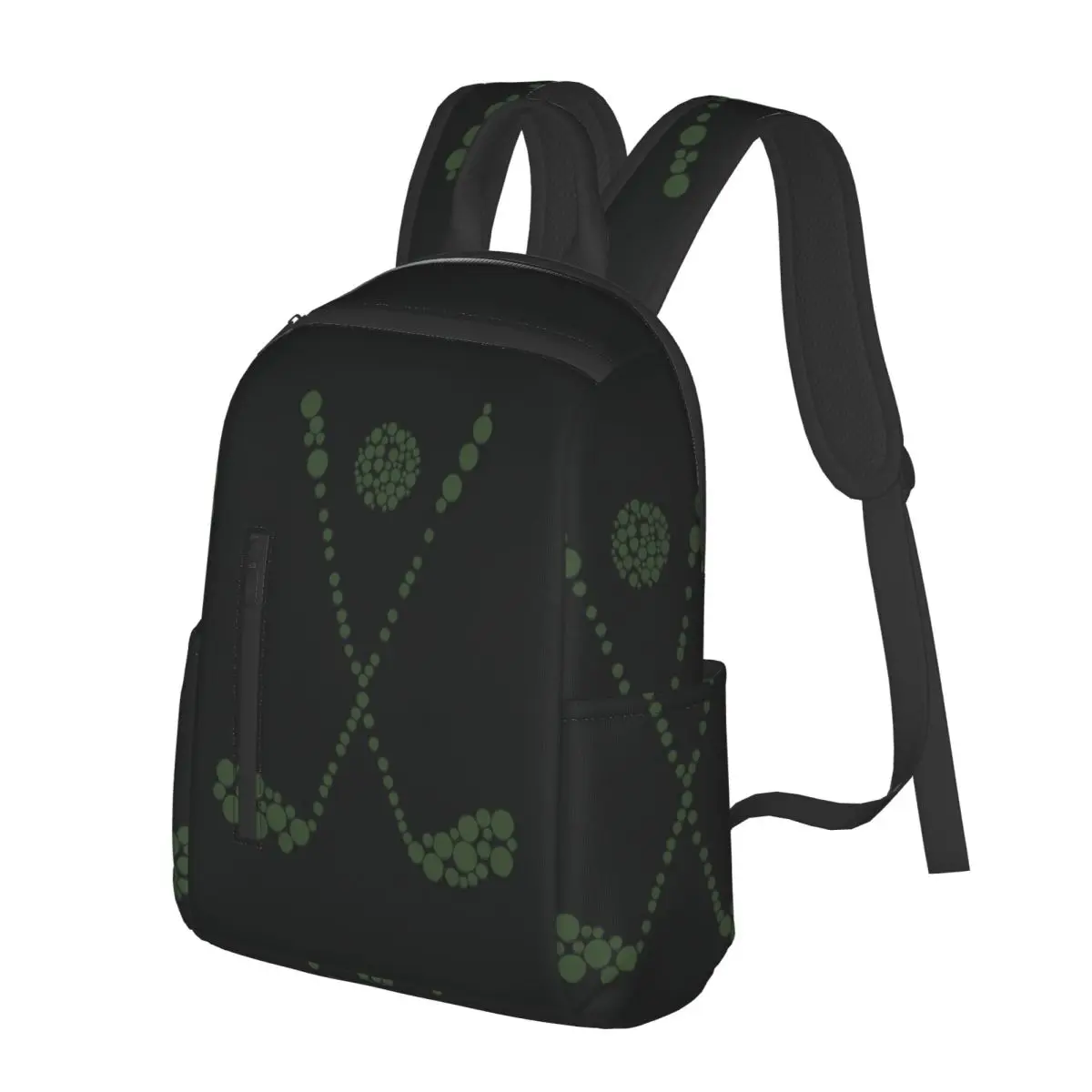 

Dotted Golf Club And Ball Precision Student Backpack School Bag Hiking Travel Daypack for Boys Girls Bookbag Shoulder Bags