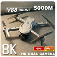 Mini V88 Professional Drone 8K High Definition Aerial Photography 5G GPS Remote Control Aircraft Quadcopter Toy Drone