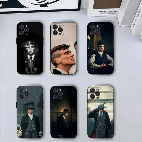 iPhone 16,15,14,13,12,11,Pro,X,XS,Max,XR,Plus,Mini 소프트 블랙 커버용 영화 P-Peaky B-Blinders 전화 케이스