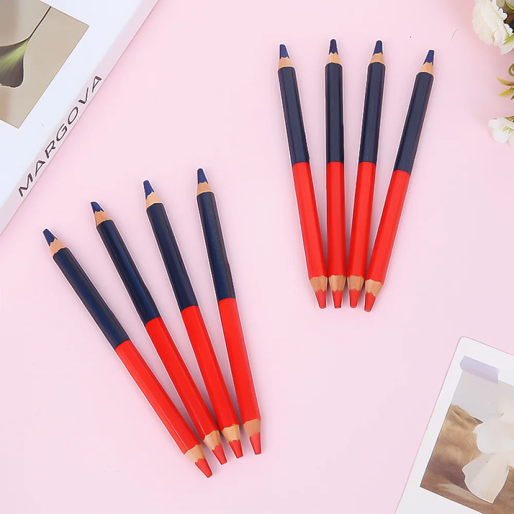Double End Marking Pencil For For OKBST Woodworking Drafting Tool Waterproof Red Blue Lead Writing Office Stationery Gadget