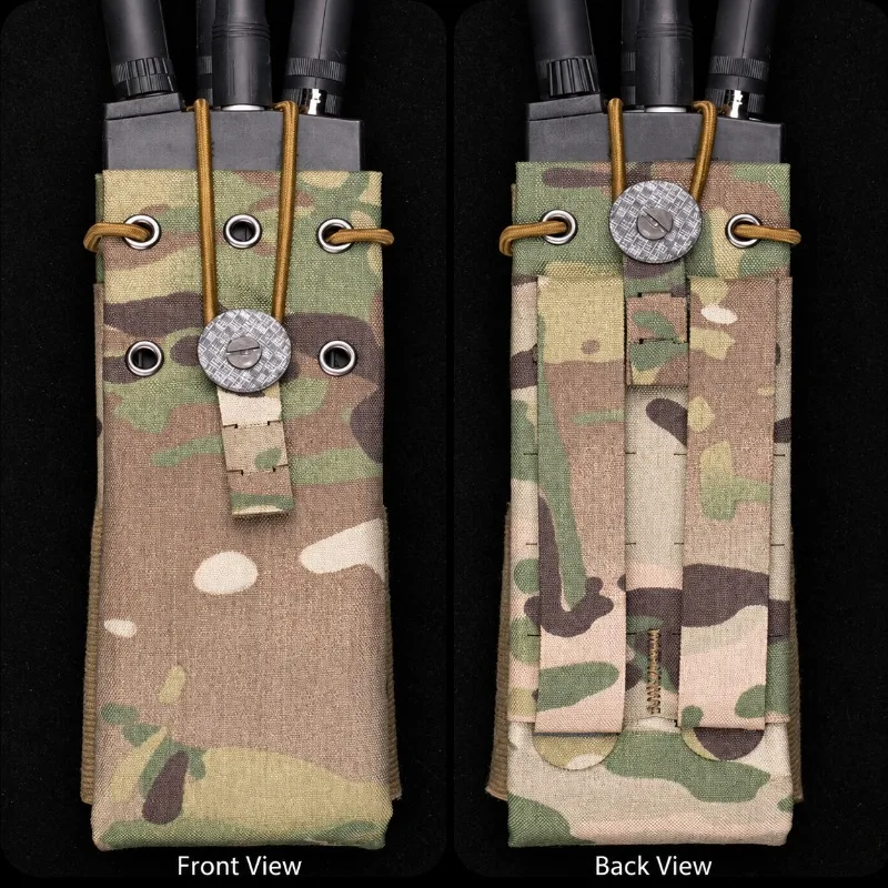Tactical Vest MOLLE Mount Storage Waist Pouch F-type Universal Radio Carrier Fits PRC152 PRC148 Walkie-talkie Holder Outdoor