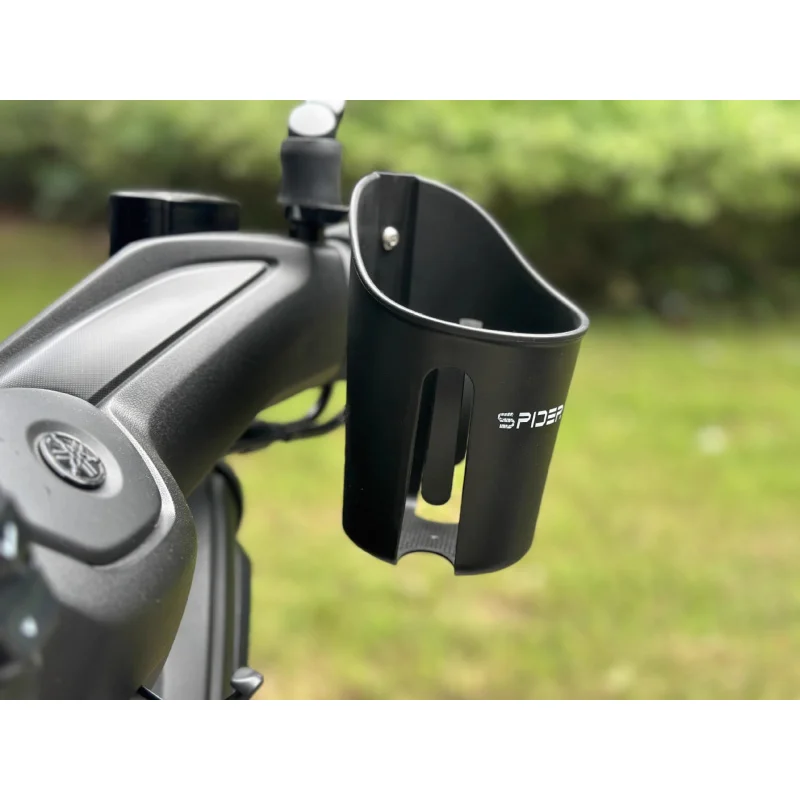 

Motorcycle Cup Holder Rearview Mirror Mounted Water Bottle Rack Adjustable for All Handlebars and Mirrors Durable