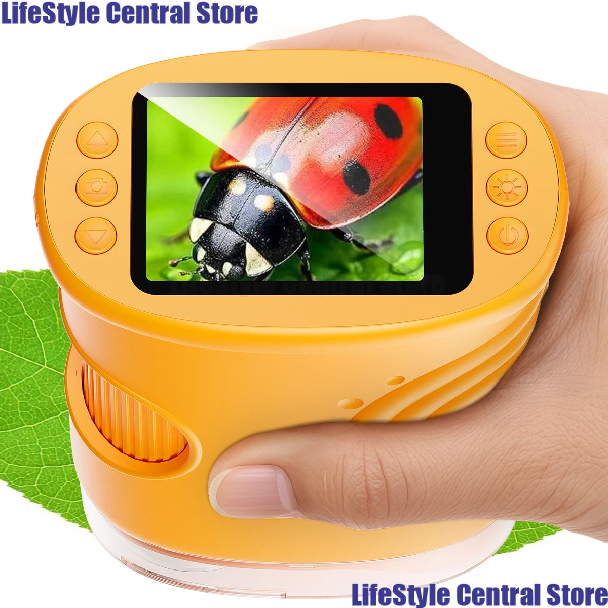 Microscopio de Mano 1000X para Niños, Pantalla de 2.0'', Microscopios Digitales de Bolsillo Recargables, Regalo Educativo Portátil para Niños y Estudiantes