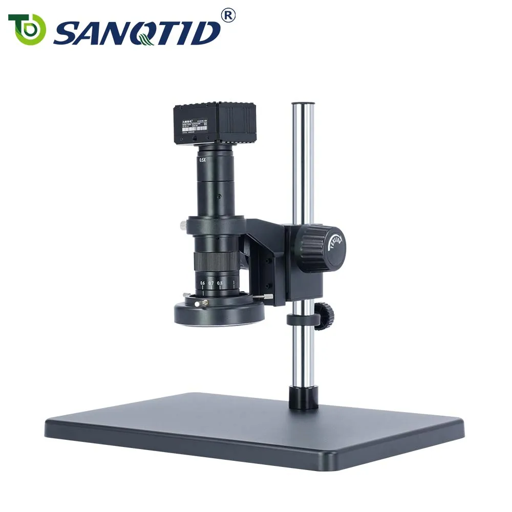 SANQTID TD-10A-2KH 26-180X Continuous Zoom Mobile Phone PCB Repair Industrial Digital Electronic Microscope Photograph With ligh