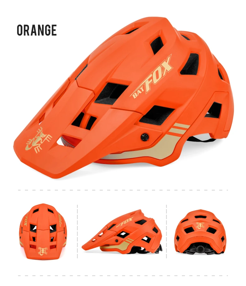 BATFOX Fahrradhelm MTB Casco Fahrradhelm Sicherheit Weiß Integral geformter Mountainbike-Helm für Männer Frauen Casco Bicicleta – Detail 15