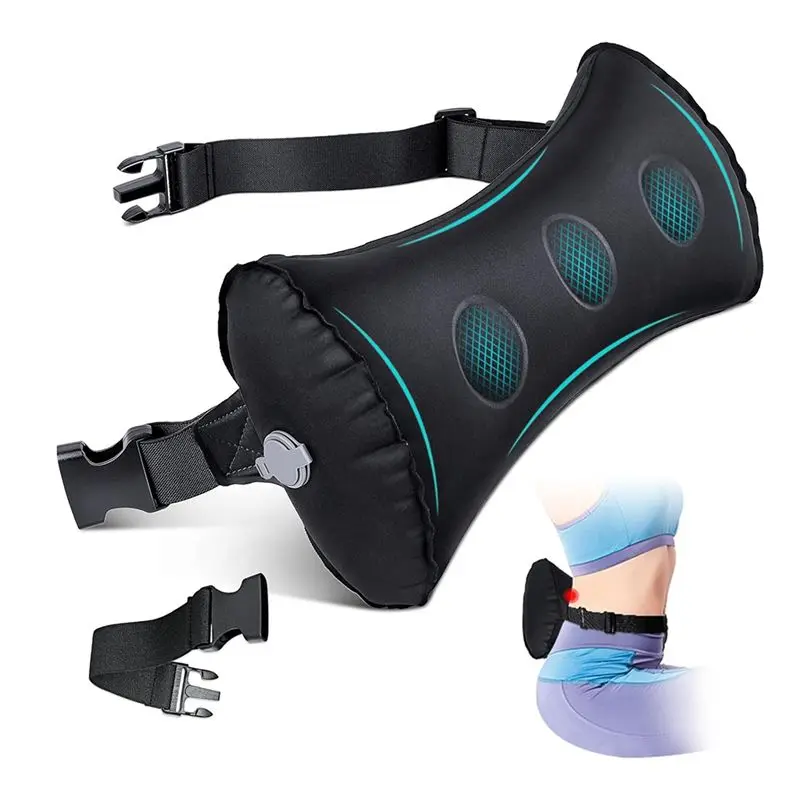 

Sep N12R Office Chair Back Support Pillow Inflatable Lumbar Support For Airplane Travel For Car, Office Chair Back