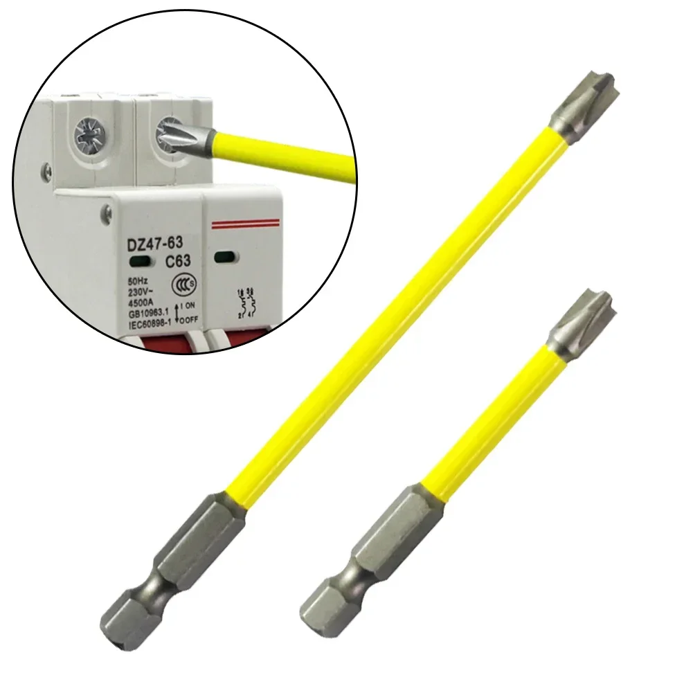 

2size 65/100mm Magnetic-Special Slotted Cross Screwdriver Bits FPH2 Electric Driver For Circuit Breakers