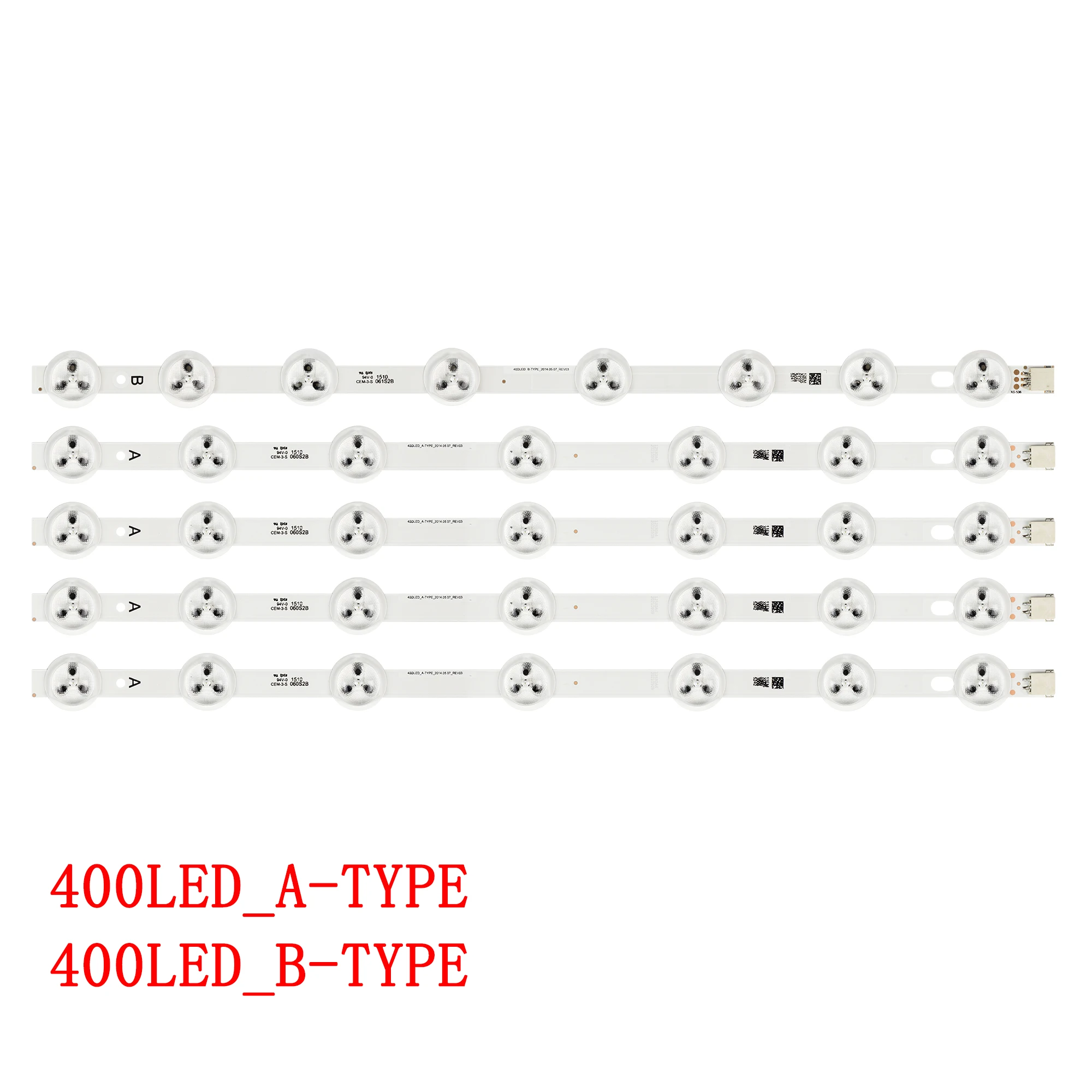 5pcs LED backlight strip for Toshiba 40S3653DB 40L1533DB 40L1553DB Vestel 40DLED_A B-TYPE VES400UNDS-2D-N02 N03 N04 LT-40C750